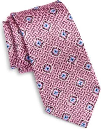 Nordstrom Medallion Silk Tie in Pink at Nordstrom
