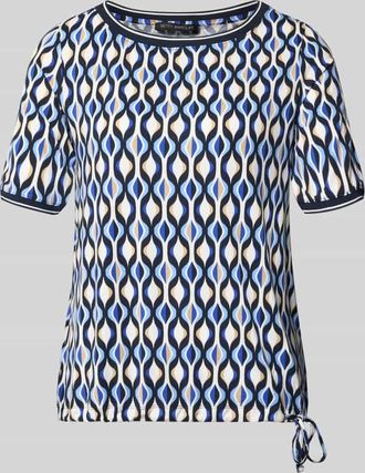 Betty Barclay T-Shirt im Allover-Look in Marine, Gr&ouml;&szlig;e 36
