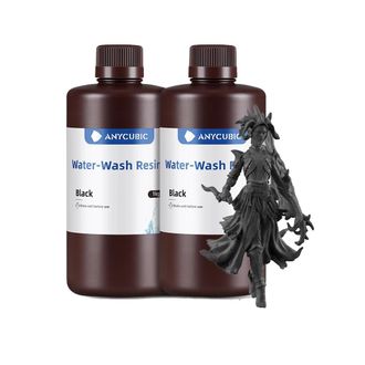 OEM Resina Lavable Con Agua, De Baja Viscosidad, Negra, 2 Kg