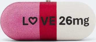 Judith Leiber Love Pill Capsule embellished clutch