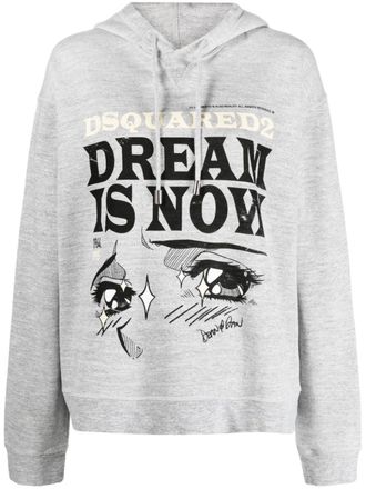 Dsquared2 Hoodie met logoprint - Grijs
