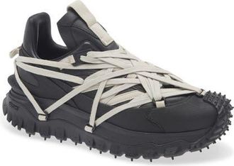 Moncler x Rick Owens Trailgrip Megalace Low Top Sneaker in Black at Nordstrom, Size 10Us