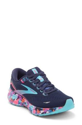 Brooks Ghost 15 Running Shoe in Eclipse/baja Blue/pink at Nordstrom Rack