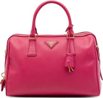 Prada Pre-owned Prada Saffiano Lux Convertible Bowler Bag Ladies KIP3C87WYC9J5B8A