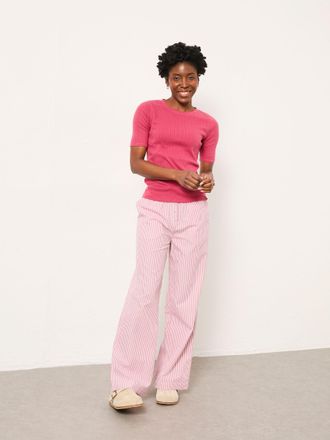 Fat Face FatFace Lola Pink Stripe Boyfriend Pyjama Bottom