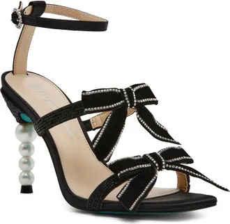 Betsey Johnson Sammy Ankle Strap Sandal in Black at Nordstrom, Size 7.5