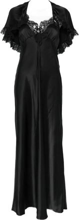 Chloé lace-cape maxi dress - Black