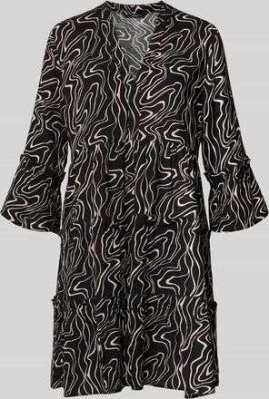 Vero Moda Ausgestelltes Blusenkleid aus reiner Viskose Modell EASY JOY in Black, Gr&ouml;&szlig;e XL