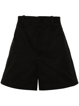 Jil Sander Shorts sartoriali a gamba ampia - Nero