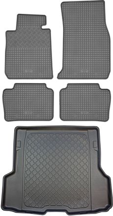 OEM Bmw Serie 4 F36 Gran Coup&eacute; Hatchback (5 Puertas) Desde Julio De 2014. Juego De Alfombrillas De Goma Para Coche Y Maletero