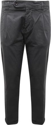 Officina36 Slim-fit broek - Heren - Slim Fit Broeken - Grijs - XS - Katoen - Broeken