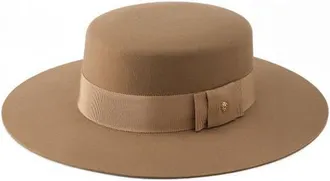 Helen Kaminski Suite Wool Boater Hat in Oak at Nordstrom, Size Medium