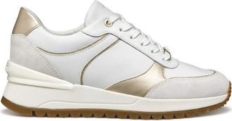 Geox Schoenen, Dames, Wit, 39 EU, Lichtbruine Avenue Mix Schoenen
