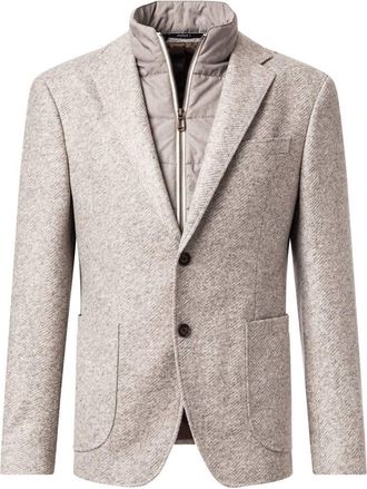 Joop Mens Hecton Insulated Sportcoat In Beige Herringbone