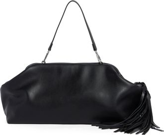 BCBGeneration Oversize Fringe Shoulder Bag in Black at Nordstrom Rack