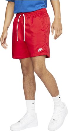 Nike Retro Woven Short Small Logo Drawstring Sports Shorts Red AR2382-657