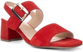 Ara Bordeaux Slingback Sandal in Red Suede at Nordstrom Rack, Size 9.5