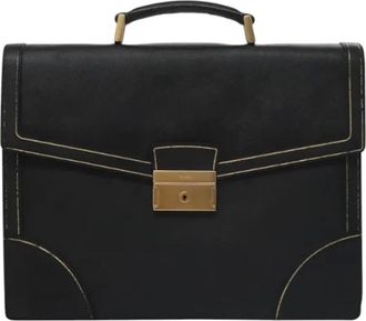 Prada Pre-owned Cuoio briefcases - - Pre-owned - Donna - Nero - ONE SIZE