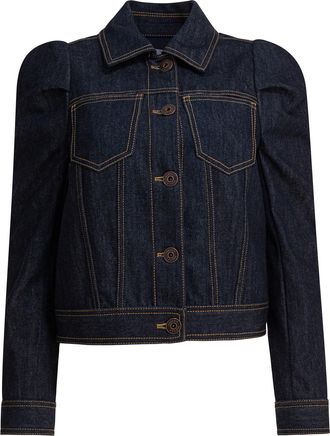 Alexander McQueen Alexander Mcqueen Womens Jackets - Dark Blue Cotton - Size EU 40 (Womens)