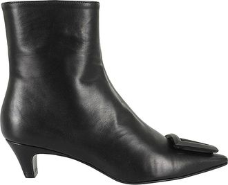 Roberto Festa Milano Let 45 TR Haklaarzen - Dames - Laarzen met Hak - Zwart - 36 EU - Leer - Schoenen