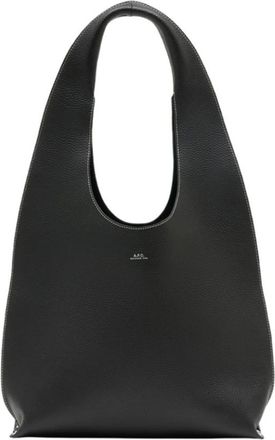 A.P.C. Le Neige Clou Shopper Bag - Dames - Handtassen - Zwart - ONE Size - Leer - Tassen