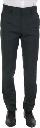 HUGO BOSS P-Genius Slim-Fit Chino Broek - Heren - Nette broeken - Groen - L - Katoen - Broeken