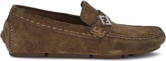 Fendi Mens Suede Leather Loafers Slipon - Tan Rubber - Size 39.5 EU/IT