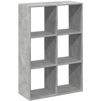 vidaXL Libreria Divisorio Grigio Cemento 69,5x29x103,5cm in Truciolato - Vidaxl