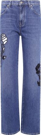 Blumarine Jeans Embroidered Denim