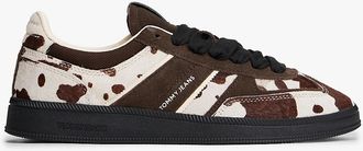 Tommy Hilfiger Womens Tommy Jeans Calf Hair Skater Sneaker - Brown - US 6.5 / EU 37