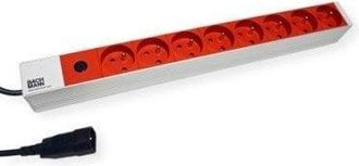 Bachmann Regleta Apilable Roja 8 Tomas 16a 1,8m