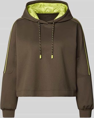 Marc Cain Hoodie mit Tunnelzug in Khaki, Gr&ouml;&szlig;e 38