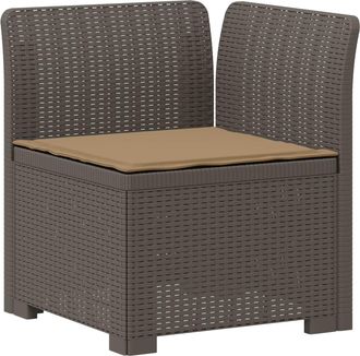 vidaXL Sill&oacute;n Individual De Jard&iacute;n Con Coj&iacute;n Apariencia De Ratan Pp Vidaxl
