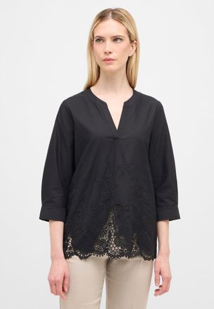 Eterna Schlupfbluse ETERNA LOOSE FIT, Damen, Gr. 36, schwarz, 100% Baumwolle, Blusen Schlupfbluse