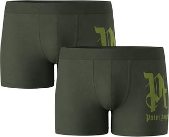 Palm Angels Antracietgrijze boxershorts multipack