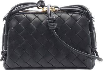 Bottega Veneta 2020s Intrecciato-leather shoulder bag - Black