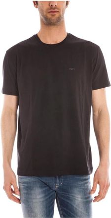 Armani Jeans 06851Rmnero - Heren - T-shirts - Zwart - 2XL - Tops