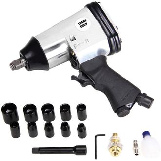 Trade Shop Avvitatore Pneumatico Ad Aria 1/2 Con Valigia e Bussole Pistola Svita Bulloni - - Trade Shop Traesio