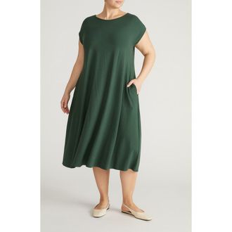 Universal Standard Heatwave Divine Jersey Dress in Conifer Green at Nordstrom, Size 2Xl
