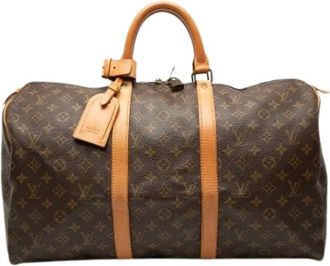 Louis Vuitton Pre-owned Weekend Bags, female, Brown, Size: ONE SIZE Pre-owned Keepall 50