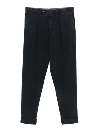 Berwich Blue chiaia long trousers