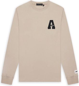 Aspact Infinite LS Tee - Heren - Tops - Beige - Maat: L