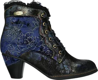 Laura Vita Alcizeeo 190 - Dames - Veterlaarzen - Blauw - 39 EU - Leer - Schoenen