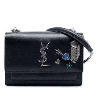 Saint Laurent Pre-owned Saint Laurent Mini Calfskin Monogram Lucky Charms Sunset Wallet on Chain PE1JGWHU1IMX1UOK