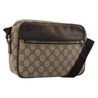 Gucci Pre-owned Cross Body Bags, female, Beige, Size: ONE SIZE Pre-owned Vintage Shoulder Bag