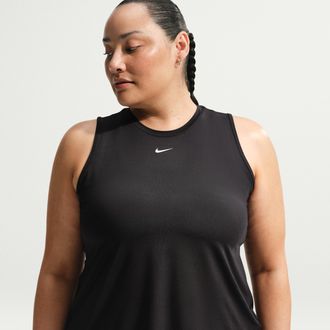 Nike Womens One Classic Dri-FIT Tank Top (Plus Size) in Black | FN2810-011