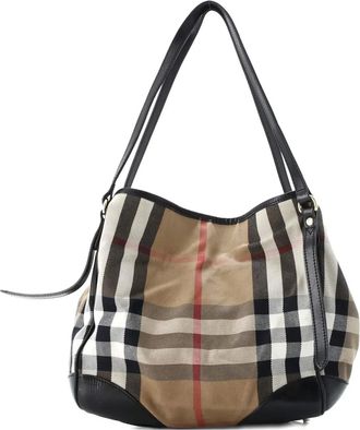 Burberry Canterbury House Check Canvas Small tote bag - Nero