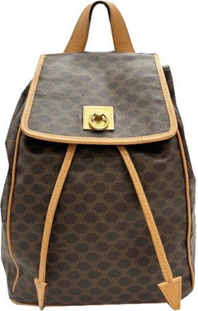 Celine Brown Pvc Backpack (Pre-Owned)