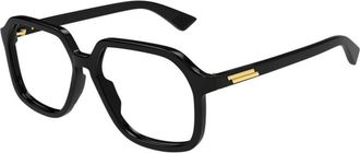 Bottega Veneta Square Optical Frame - unisex - Brillen - Zwart - 55 MM - Accessoires