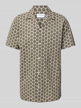 Lindbergh Lindbergh Relaxed Fit Freizeithemd mit Lochstickerei in Mittelbraun, Gr&ouml;&szlig;e XXXL